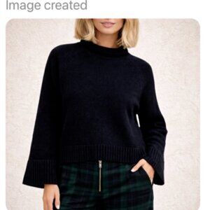 POLO Ralph Lauren women's 100 % cotton knit sweater black S Med